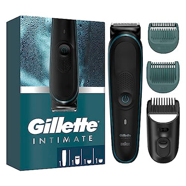 Gillette Body und Intimate Nassrasierer Herren, Rasierer + 2 Rasierklingen, mit Duschaufhänger für einfache Aufbewahrung, Geschenk für Männer im Sale